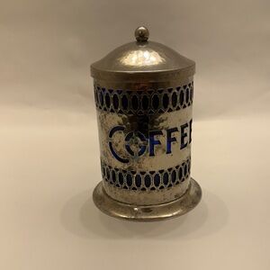 Vintage Silver Coffee Canister